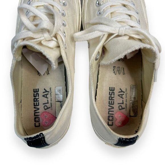 Converse Chuck Taylor All-Star 70s x Comme Des Garçons Play Women's Ivory Size 9 - Picture 7 of 9